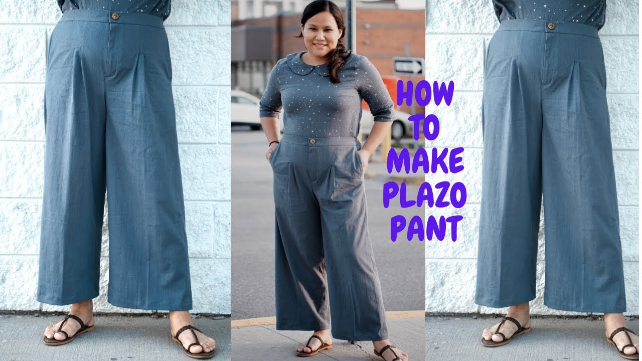 How To Make Plazo/Pant Cutting and stitching| Pocket pant| Maina Thapa
