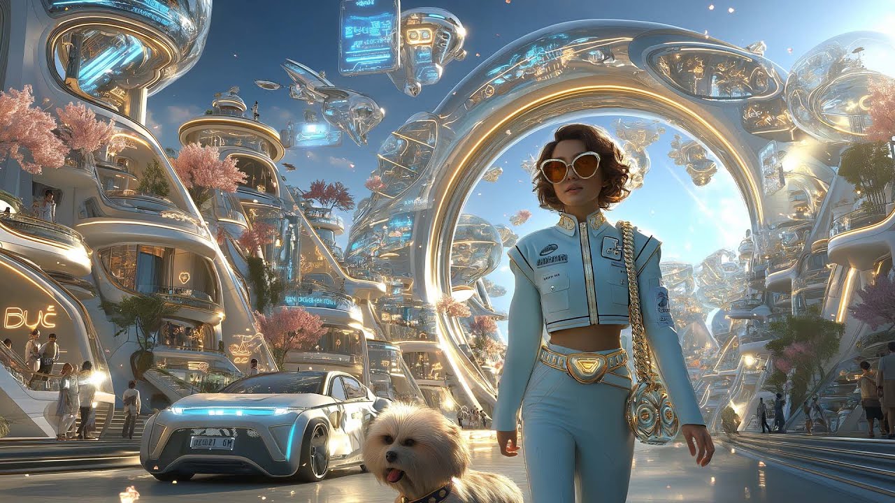 Luxury Futuristic City Ambience | High Fashion Cyberpunk Music for Focus & Relaxation