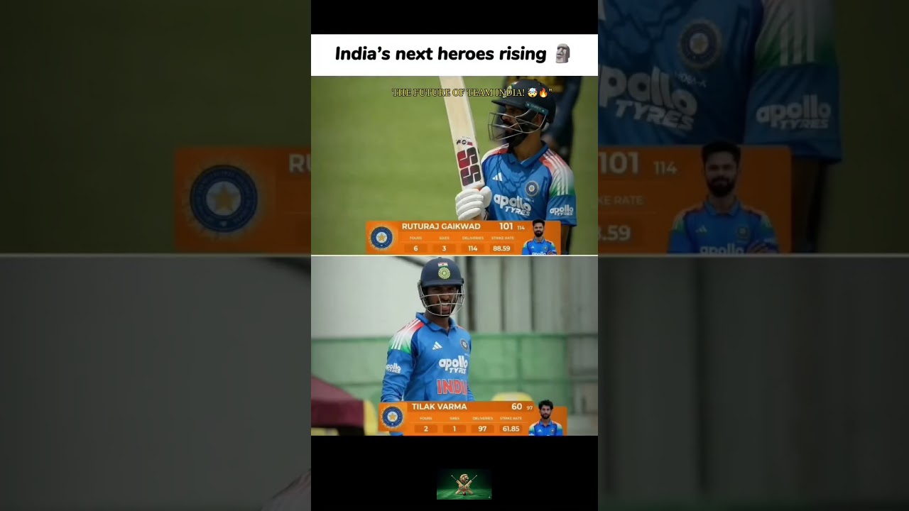 India's next heroes rising: Ruturaj vs Tilak 👑🔥 #shorts #cricket #teamindia