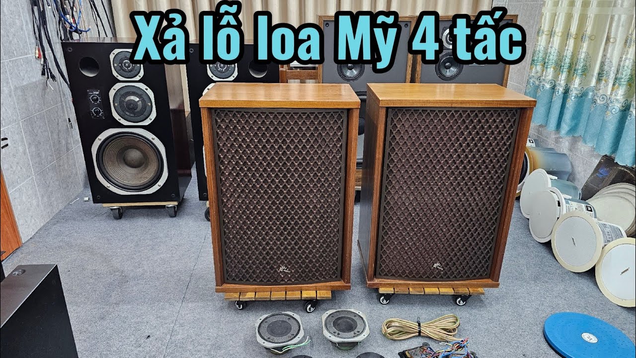 Loa sansui sp 3500 4 tấc, loa Coral X-Vii siêu đẹp, dây loa đức, Audio AG 0916517912