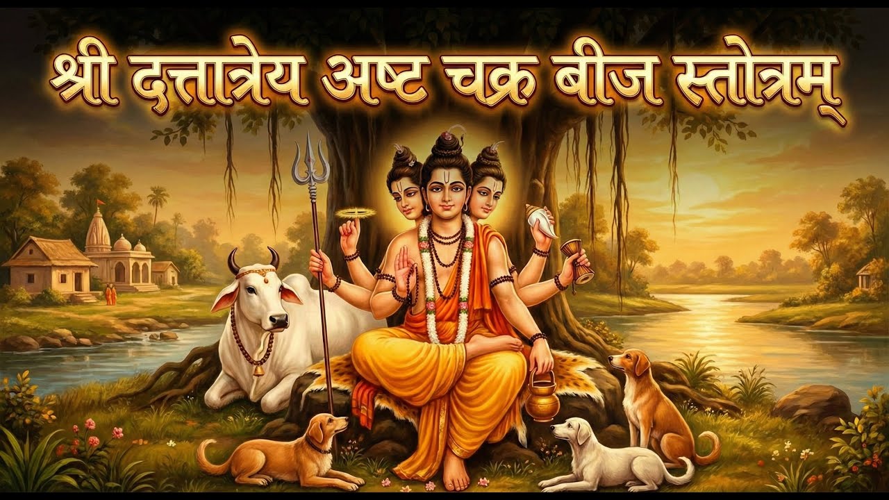 Shree Dattatreya Ashta Chakra Beeja Stotram  | Powerful Chakra Healing Mantra | Powerful Mantra 2026