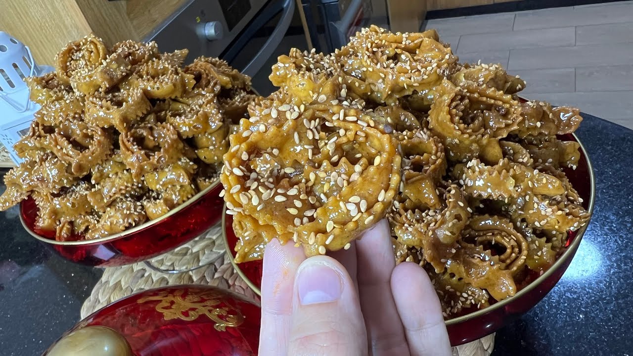 شباكية مغربية هشيشة ومعلكة | شاربة العسل وتدوب فالفم 🍯🤤