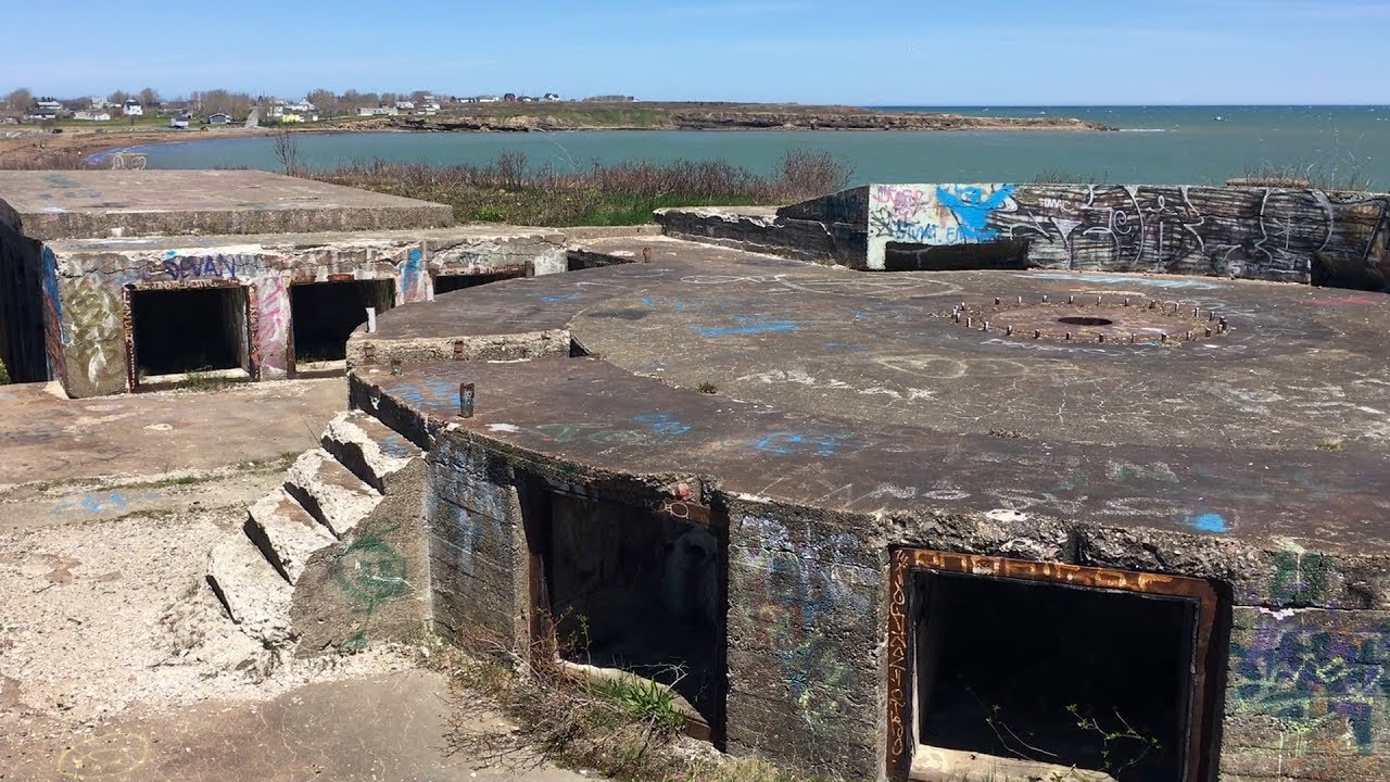 Abandoned WW1 bunker on a cliff by the ocean in Cape Breton, Nova Scotia [1080p]