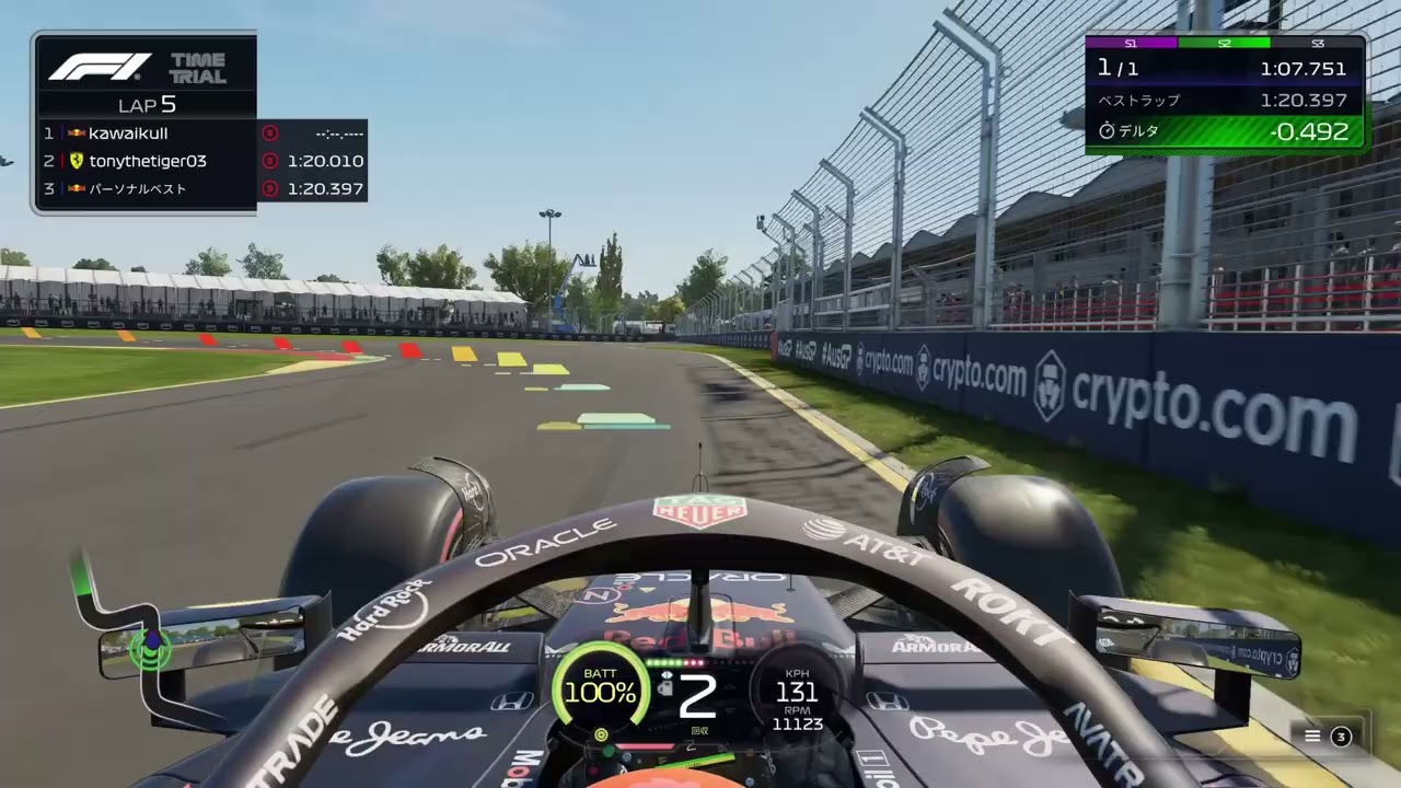 【実況なし・F1 25】キャリアモード　第１戦オーストラリア　FP（タイムトライアル）