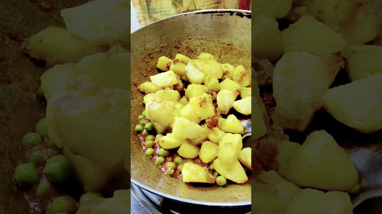 Green Matar Alu curry🍛🥰