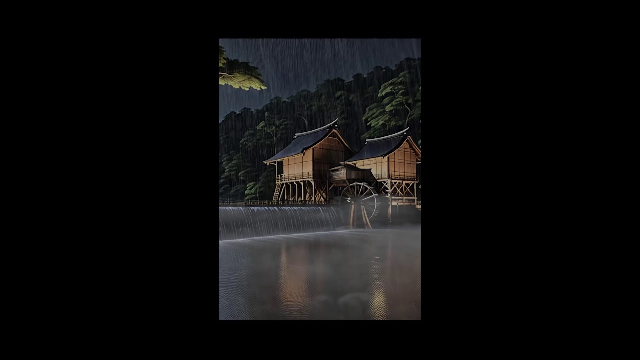 🔴 LIVE: ASMR 24/7 | Rain + River + Cicada Sounds for Sleep & Study |4K No Music 🌿 Vol.34