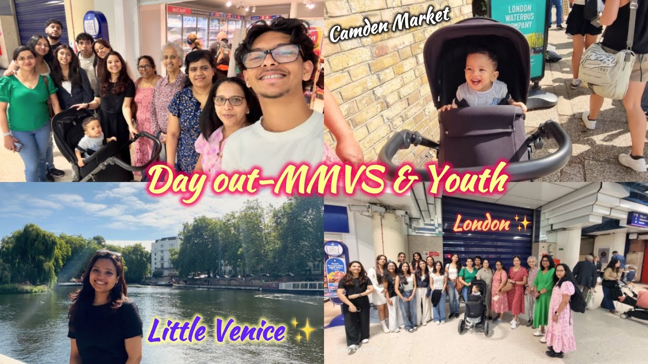 Day out with MMVS & Youth | Little Venice & Camden Market| Rinsu Varghese |Vlog No-46 #travelvlog 
