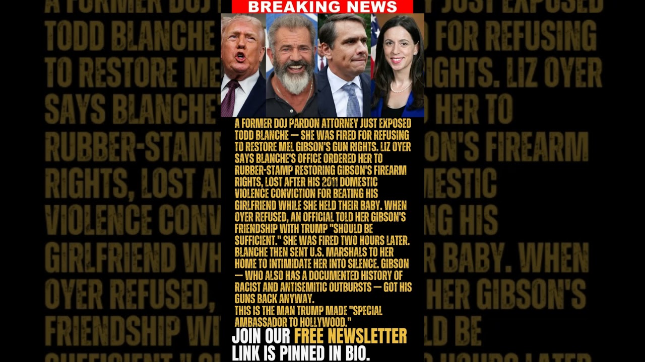 BREAKING: HOLY SH*T! A former Justice Department Pardon Attorney EXPOSES Acting Attorney General Tod