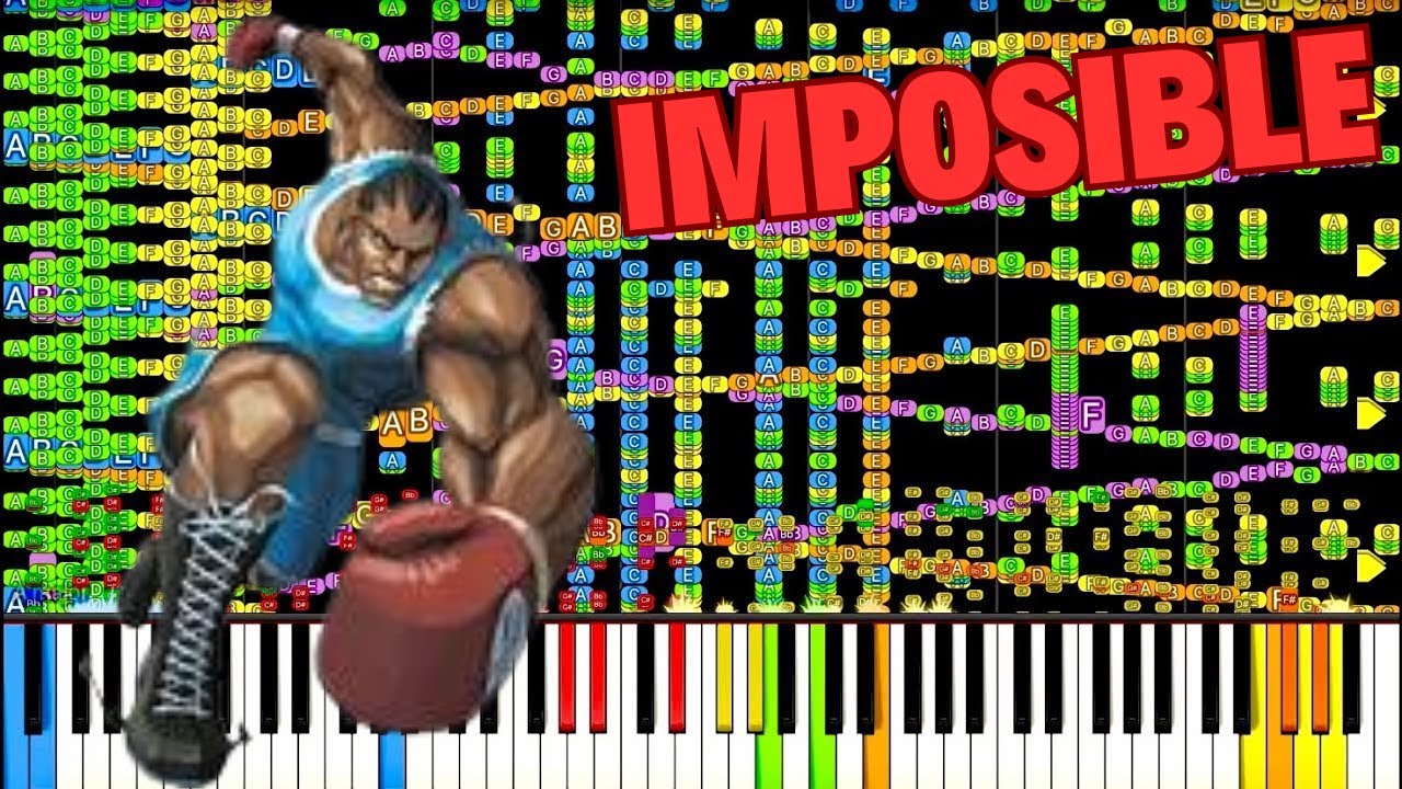 Balrog Theme - Street Fighter II but the AI Made the Sheet | Impossible Piano Tutorial💥🤖