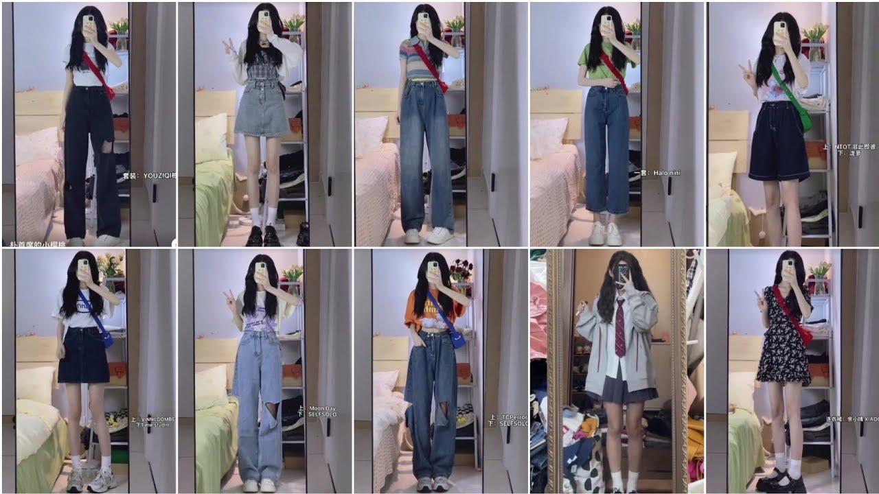 🔥HOT TREND OUTFITS🔥- aesthetic outfits back to school outfits ideas outfits ideas OOTD Chinese girls