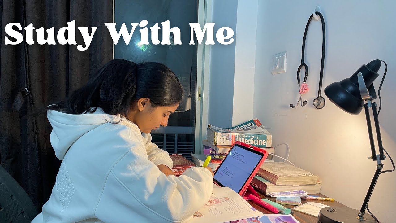 3am study with me live!| 4 hours || med student
