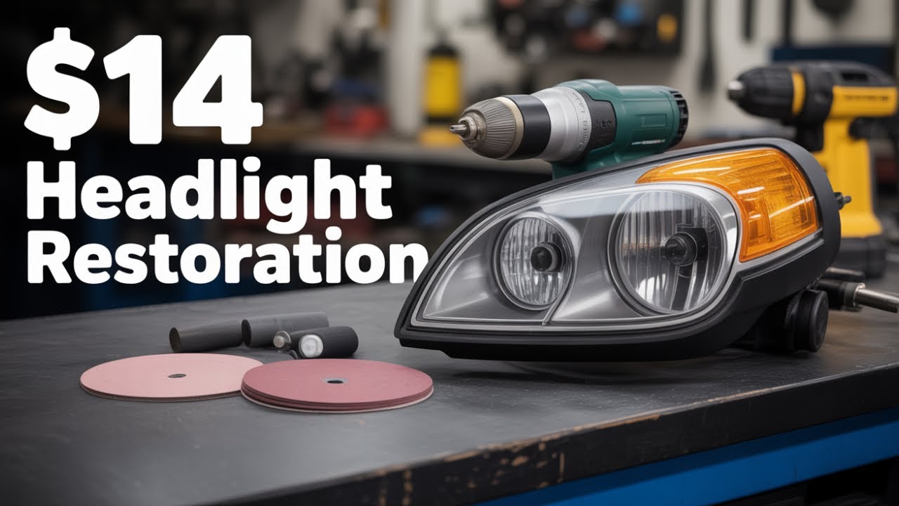 How To Use The Affordable Harbor Freight Headlight Restoration Kit! Only $14!!