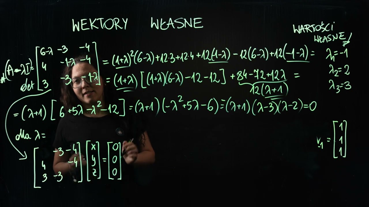 Wektory własne macierzy A