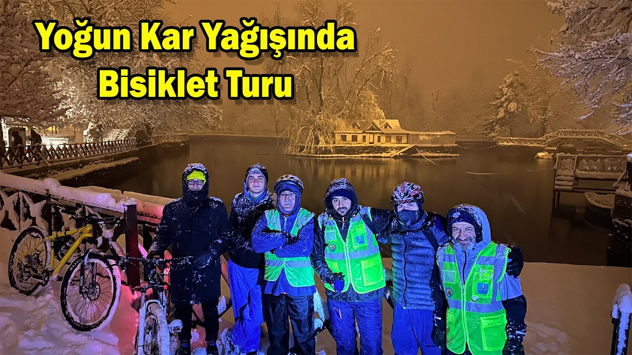 Yoğun Kar Yağışında Gece Bisiklet Turu 05.02.2023