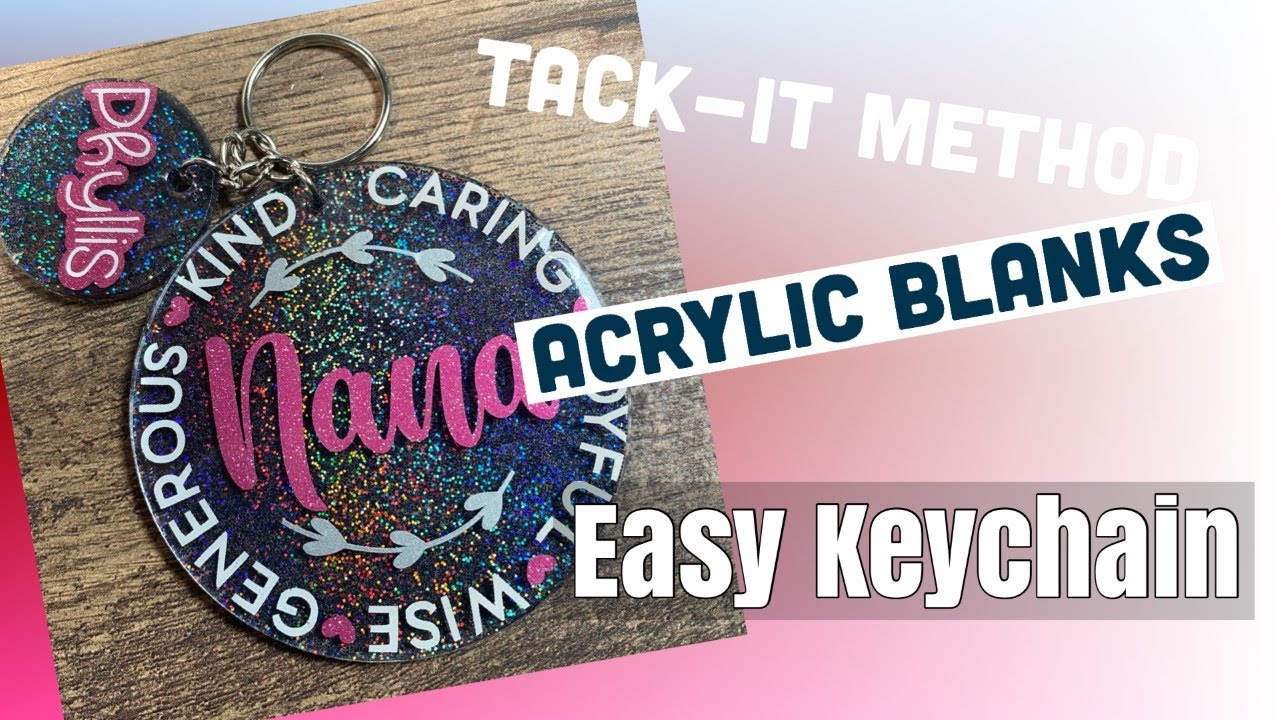 KEYCHAIN | UV RESIN | TACK IT METHOD | MOTHER'S DAY | quick easy gift