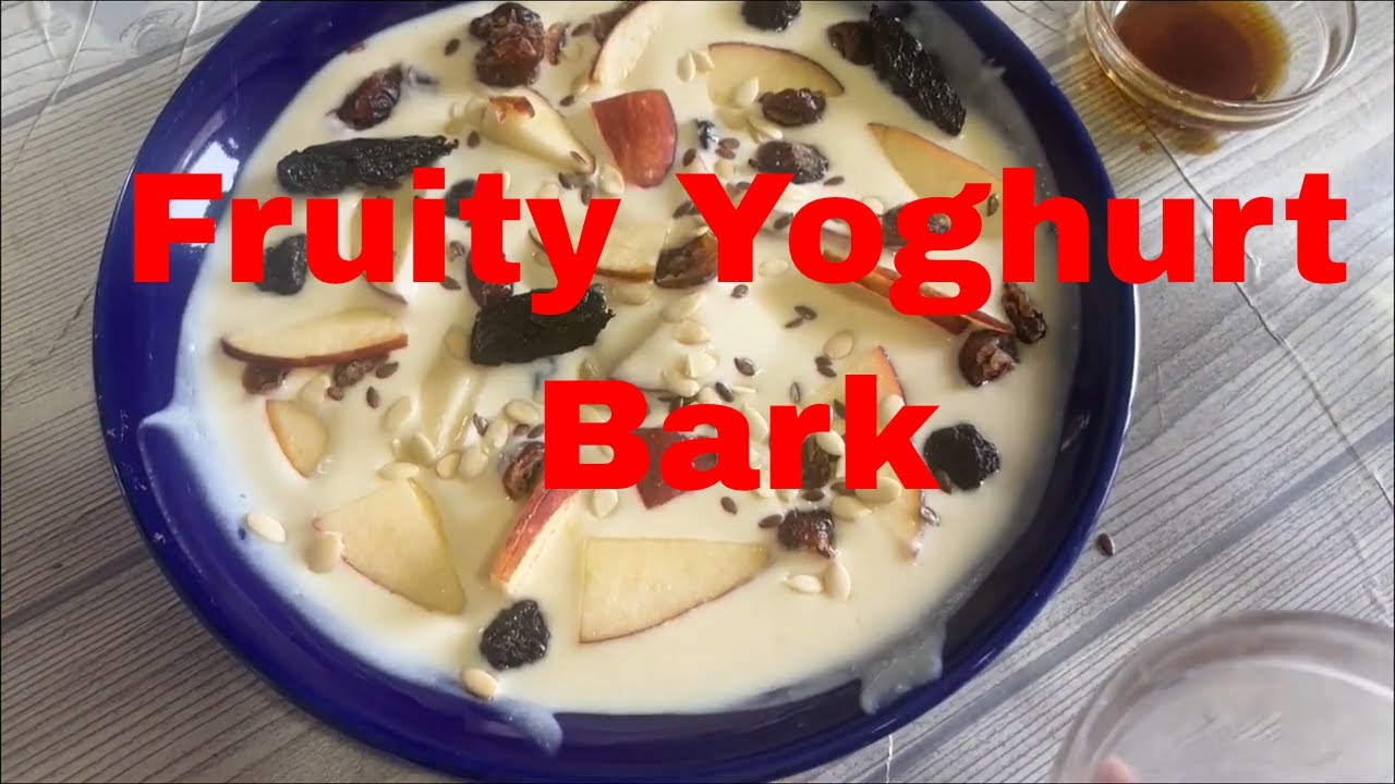 Fruity Yoghurt Bark | #nocookdessert #summerspecialrecipe  #sizzlingtastebuds #beattheheat