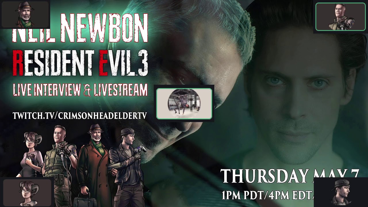 Resident Evil 3 Livestream Interview Neil Newbon Nicholai & Nemesis actor