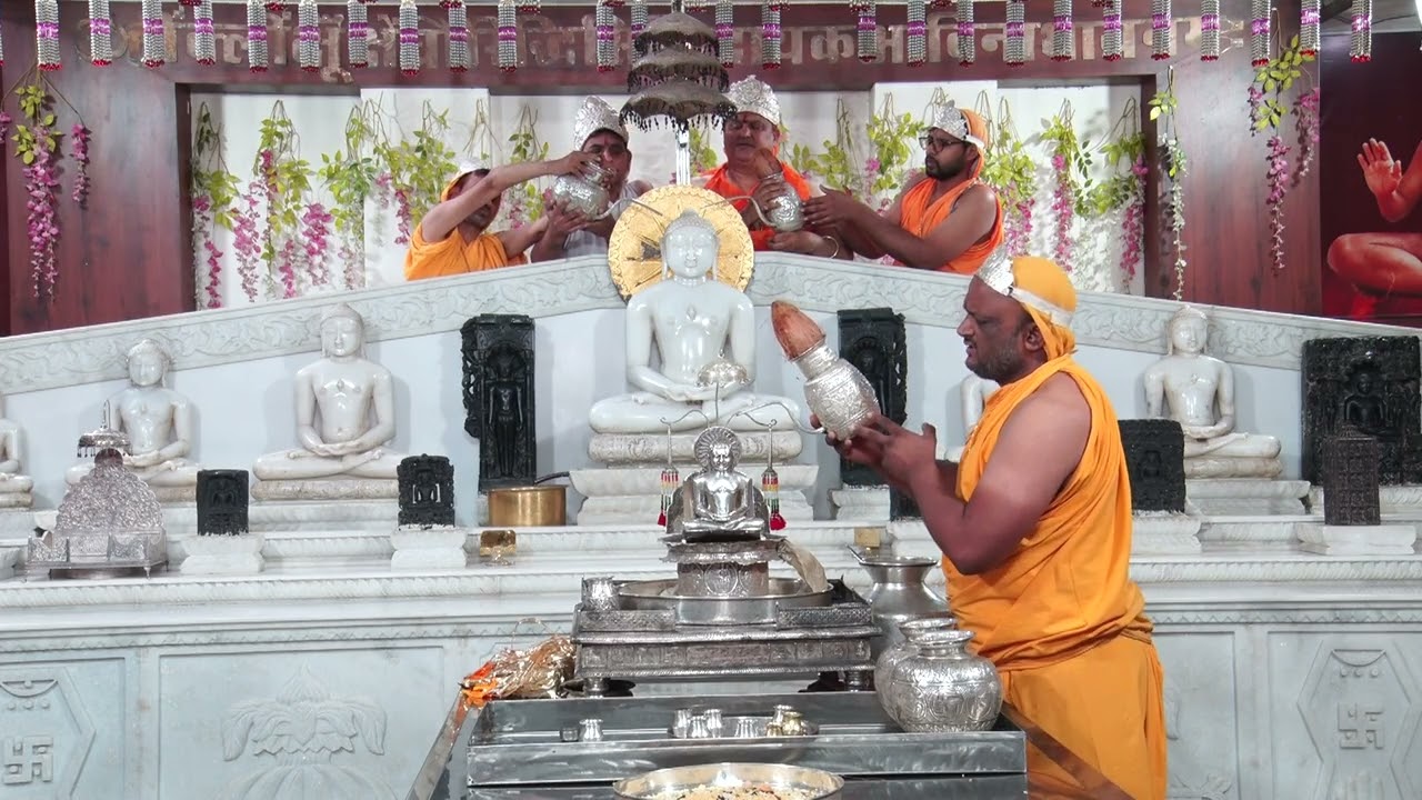 20-02-2026 Abhishek, Shantidhara, Gunodaya Tirth, Gulgaon, Kekri, जिन अभिषेक शांतिधारा, गुणोदय तीर्थ