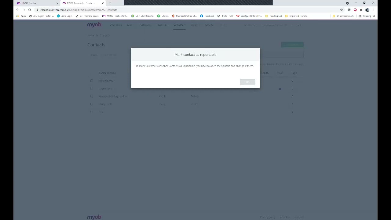 Taxable Payments Annual Report (TPAR) - MYOB old Essentials