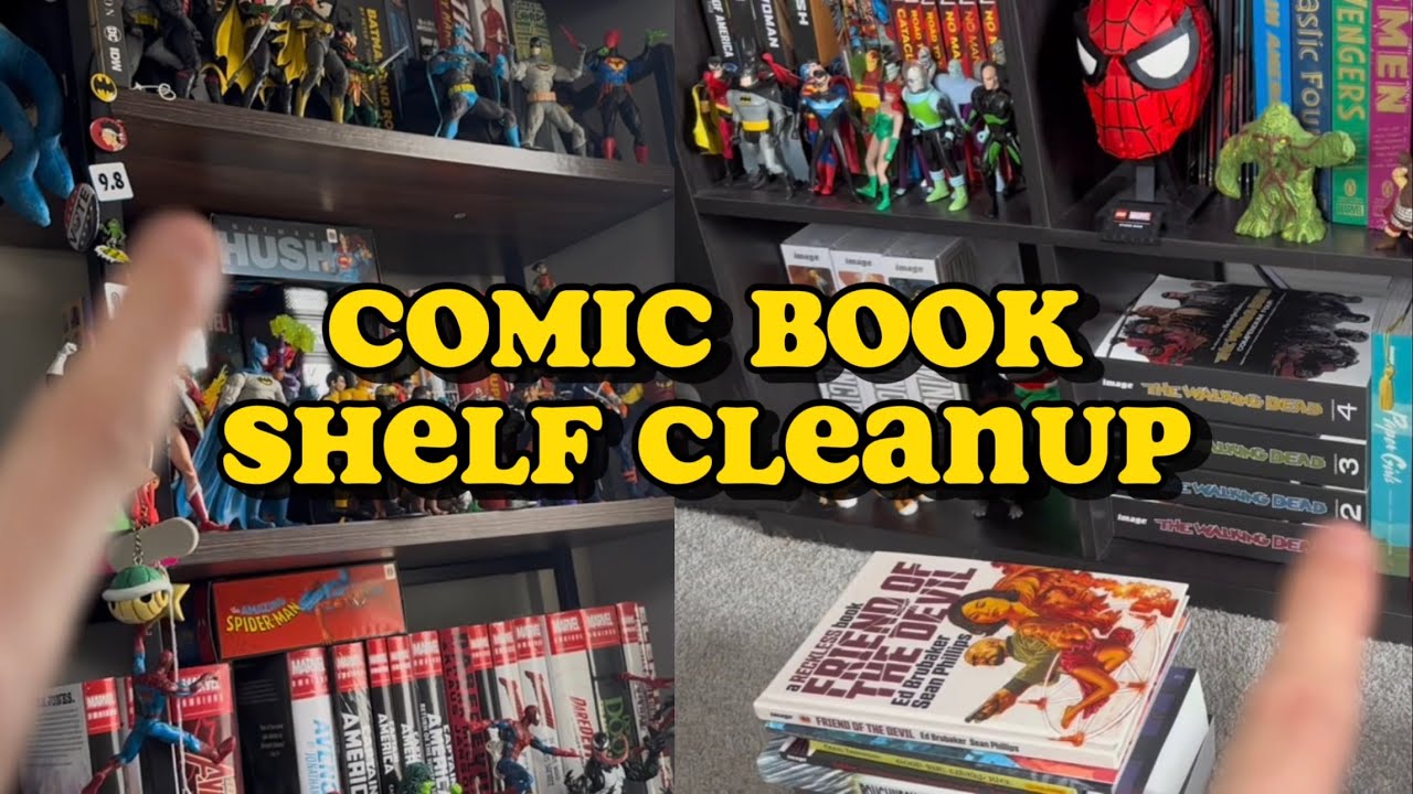 Comic Book Shelf Organizing