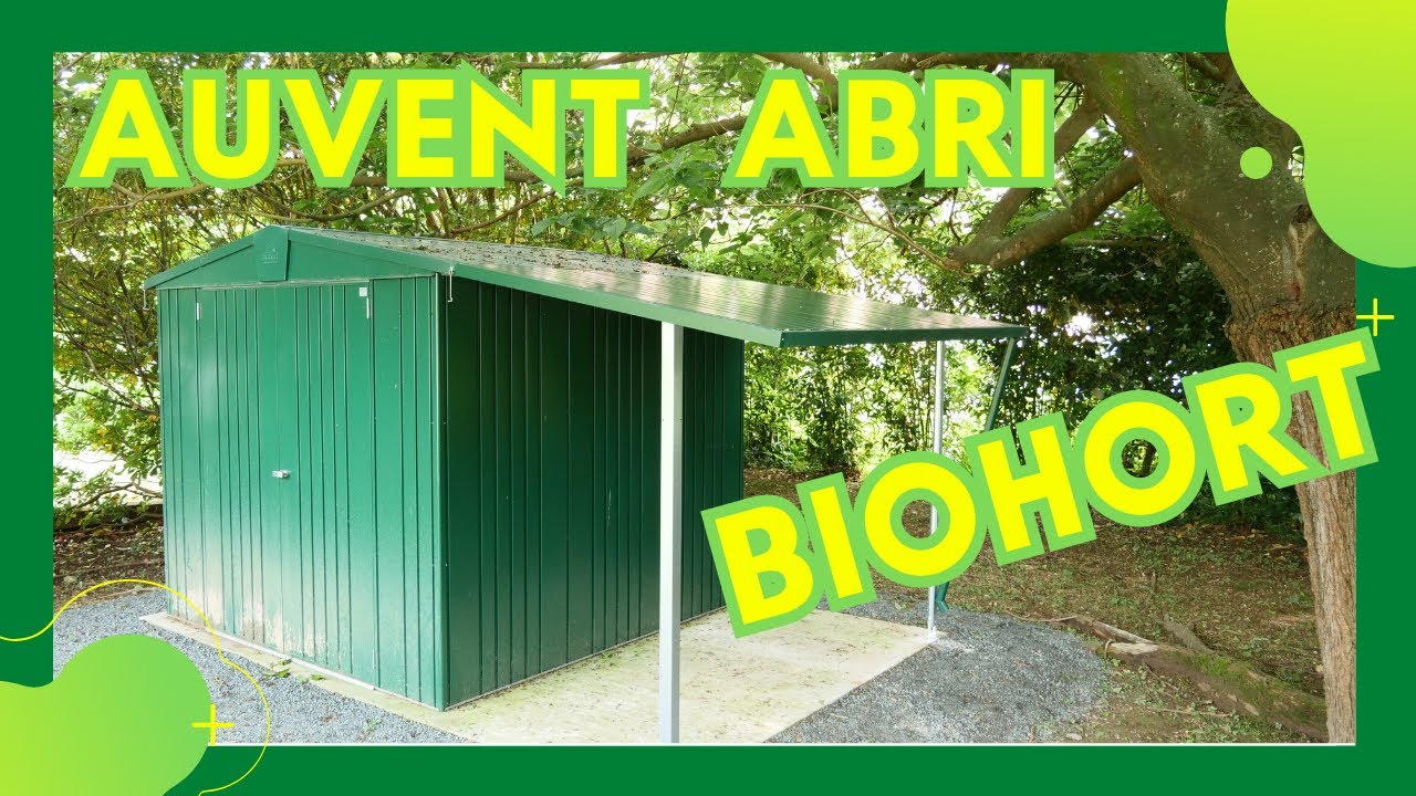 🔧 Transformez votre abri de jardin avec l'auvent Biohort Europa