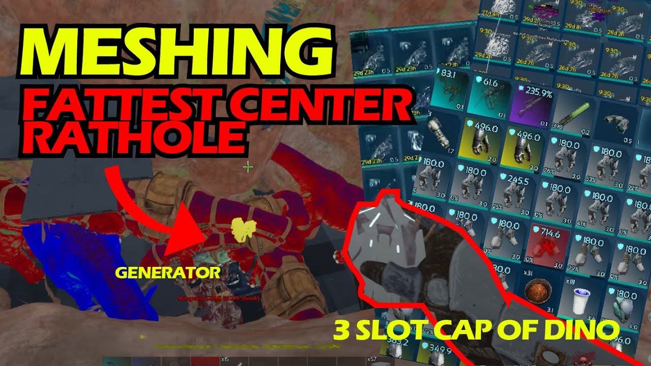 how to mesh fattest center rathole | ASA small tribe | E03