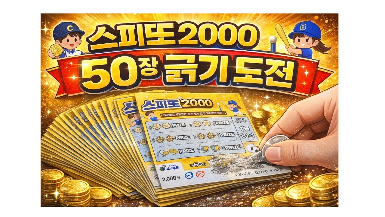 스피또2000 50장 (10만원) 긁기도전, 결과는??