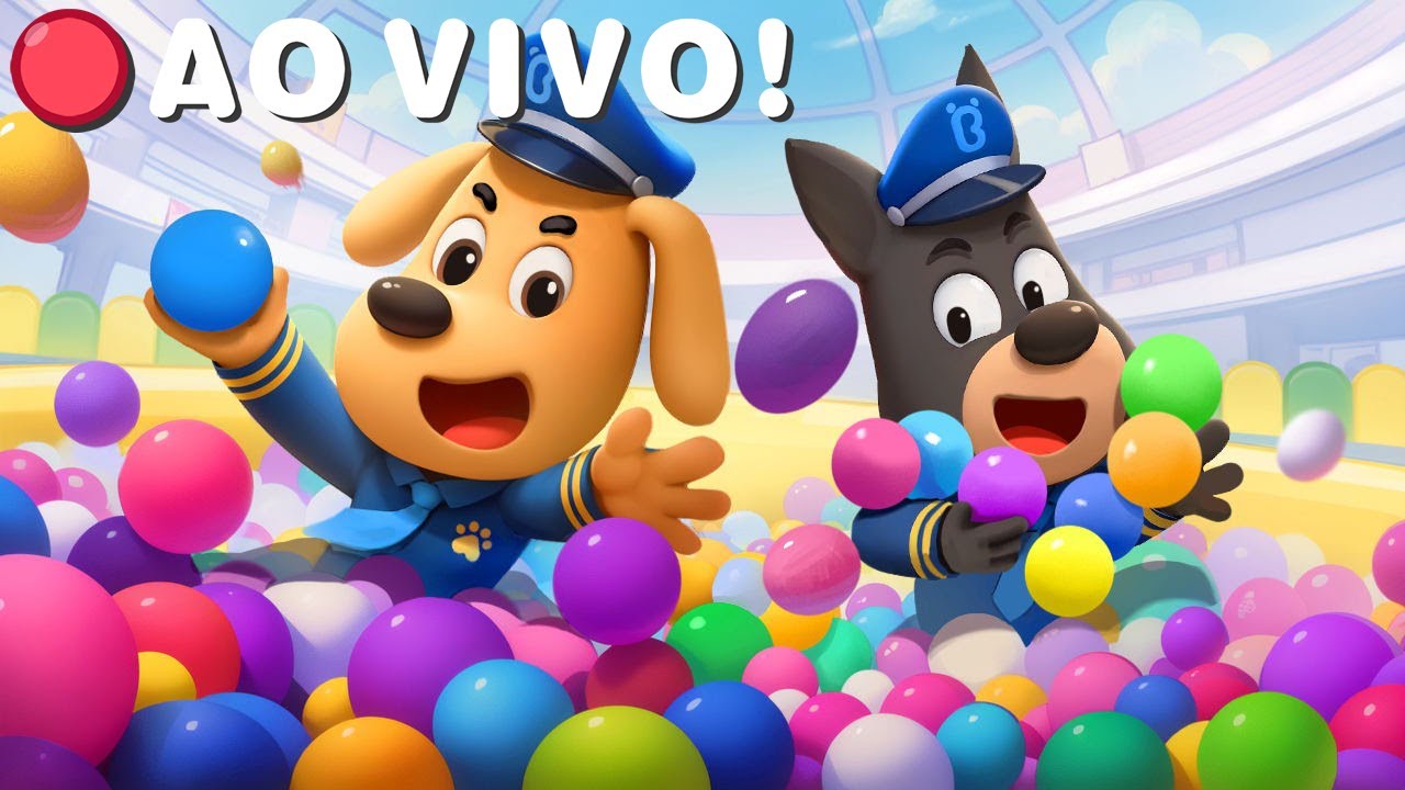 🔴 AO VIVO 🔴 Detetive Labrador 👮‍♂ Piscina de Bolinhas 🛝🎈 Desenhos Infantis & Desenhos Animados