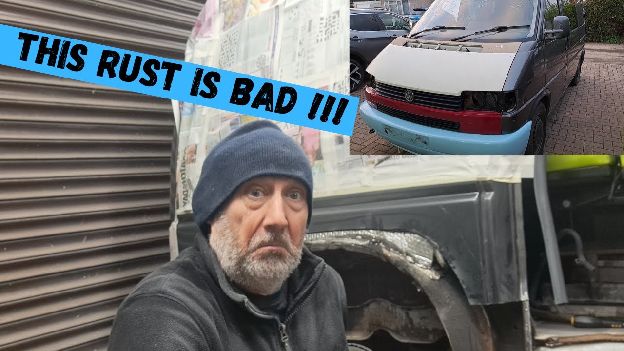 THIS RUST IS BAD !!! VW T4 TRANSPORTER RESTORE AND CAMPER BUILD ! P3