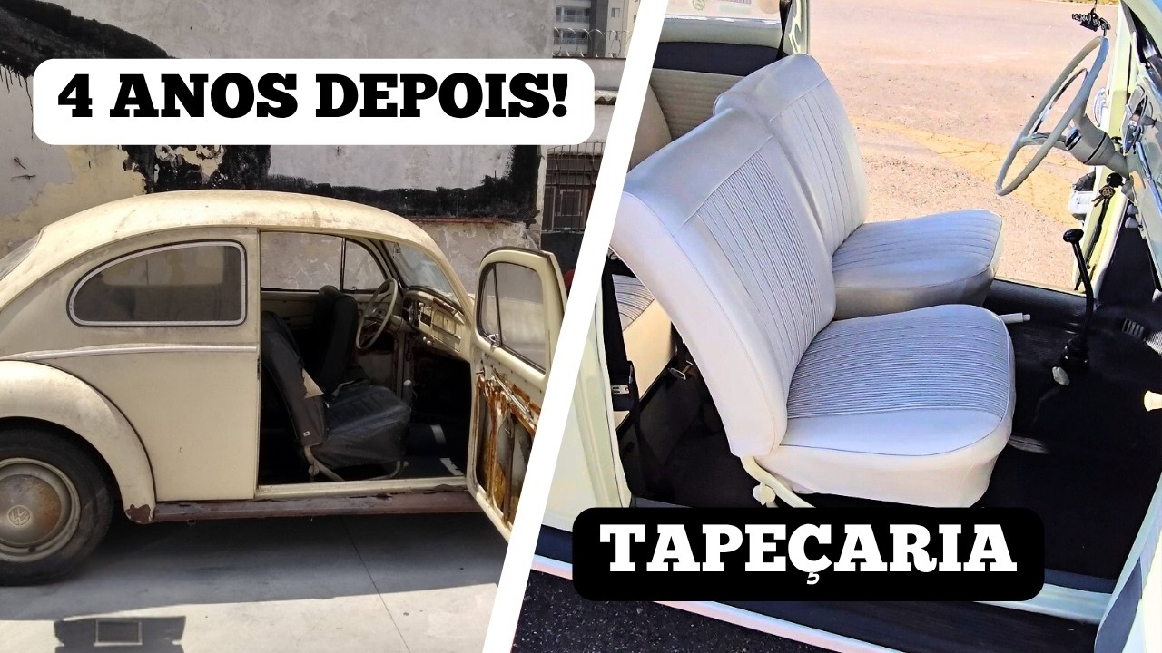 FUSCA MANJAR: A RESTAURAÇÃO DA TAPEÇARIA PIJAMINHA (Antes e Depois)