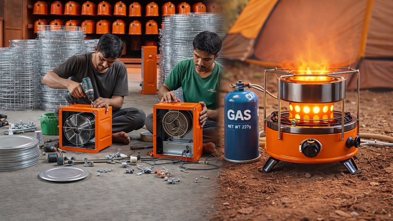 Impressive Manufacturing Process of Auto Gas Heater & Stove for Camping | Factory Mass Production