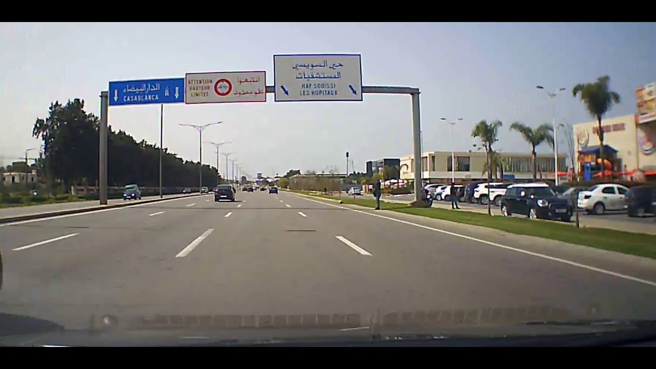 RABAT Driving : Vers Souissi  & Hay Riad