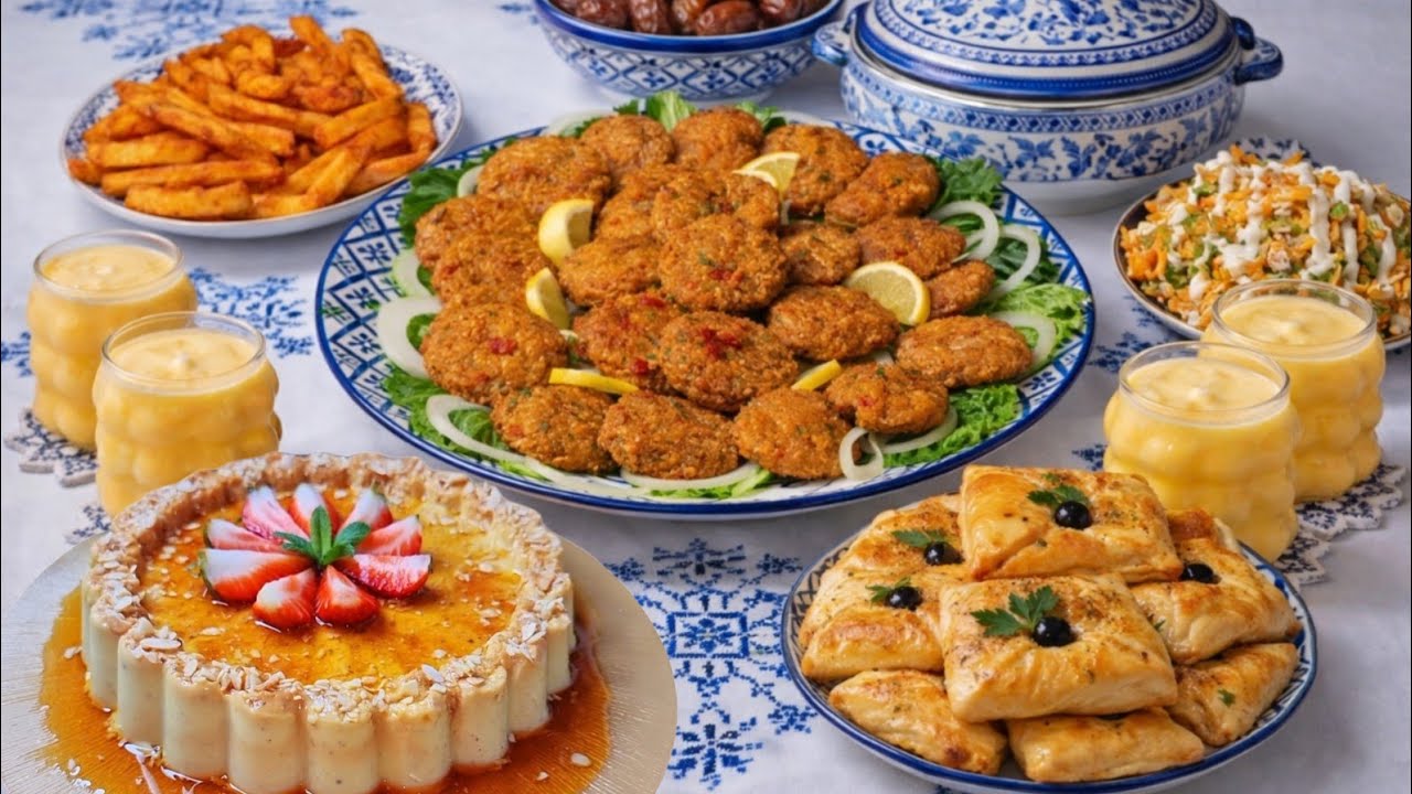 فطور رمضان 2026 🔥 مائدة رمضانية اقتصادية وسريعة بـ4 وصفات ناجحة 100% بدون تعب (أفكار جديدة)