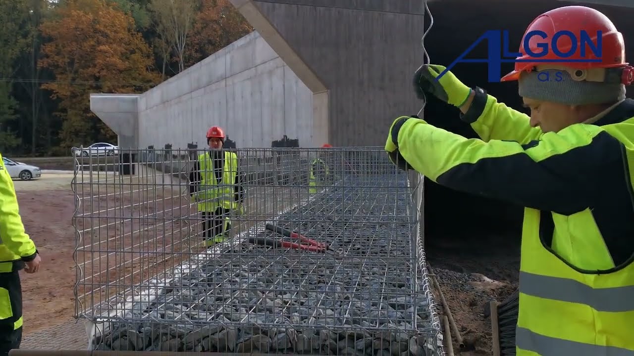 ALGON a.s. - Sypaný gabion D6 Nové Strašencí - Řevničov (Koordinuj.cz)
