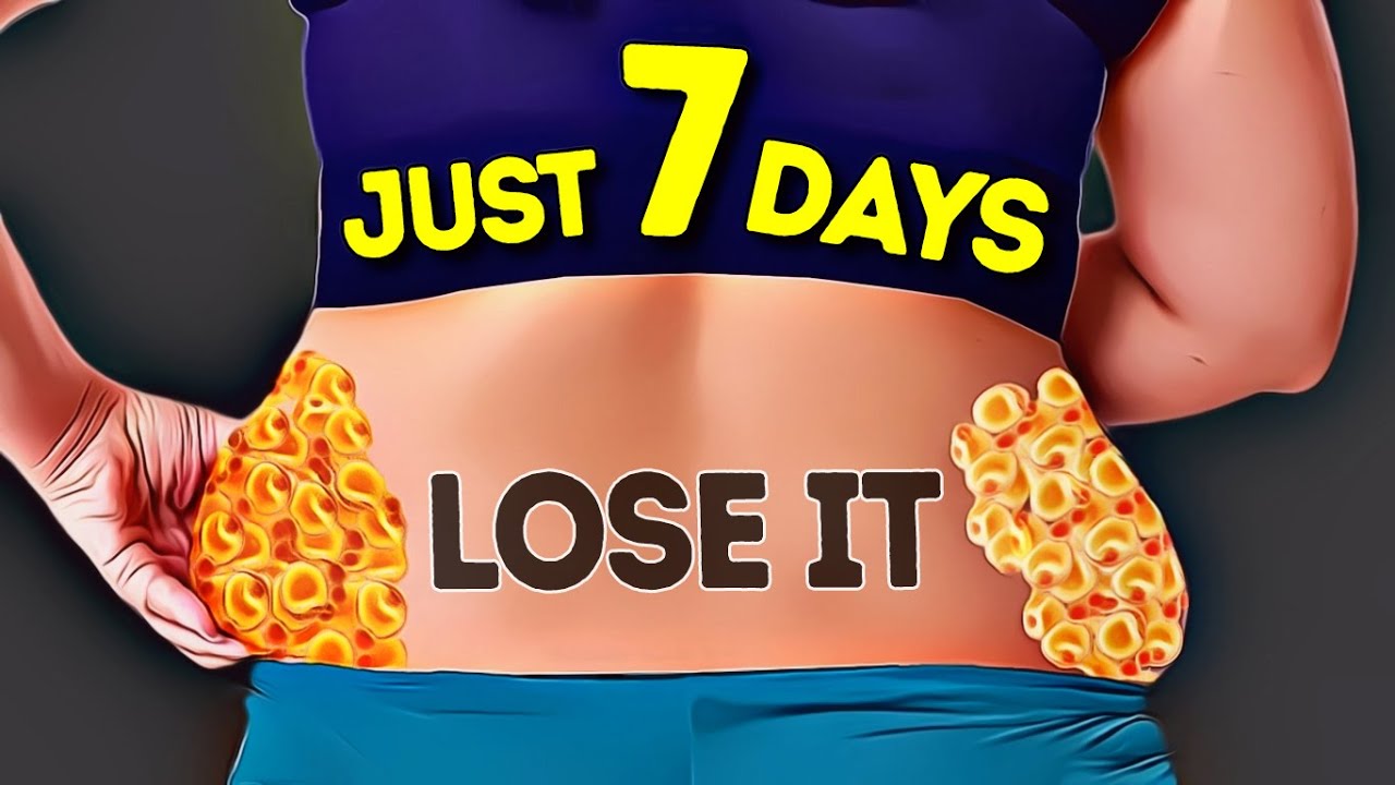 LOSE MUFFIN TOP FAT | 7 DAYS CHALLENGE