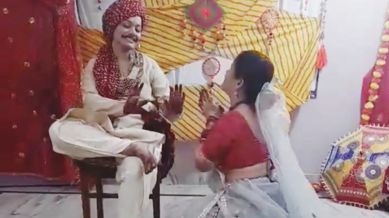 gaur and Isar ji story of gangaur ❤️🙏 #Gangaurstory #gor-isar #gangaurcelebration #athome