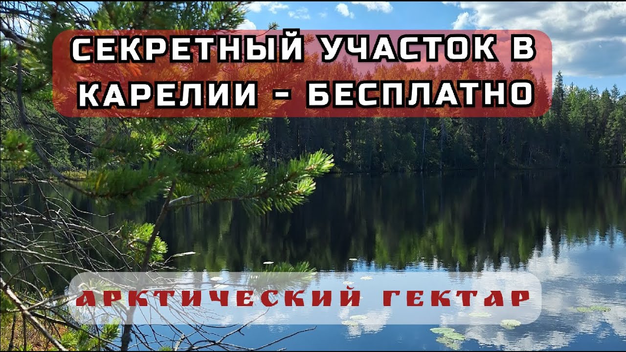 СРОЧНО Бронируй Бесплатный участок в уникальном месте Карелии. Простое оформление Гектара в Арктике