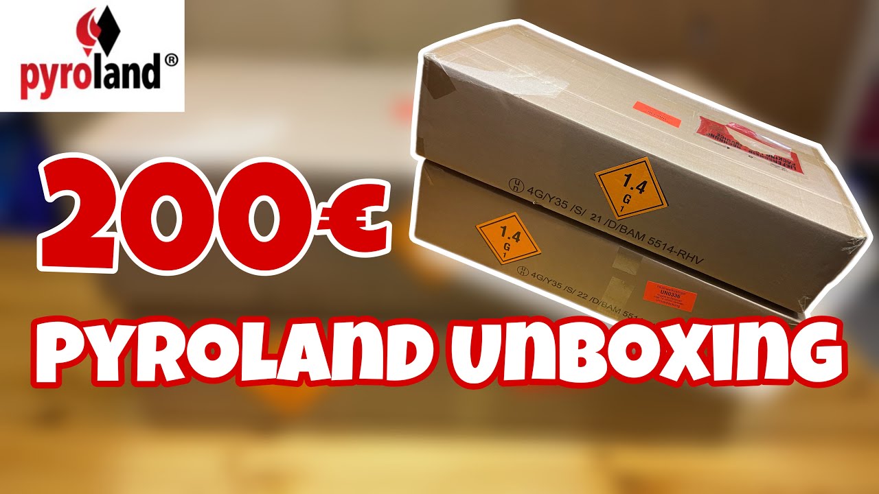 Pyroland Feuerwerk Unboxing 2022 - 200€ Feuerwerk Bestellung - Pyrotoast