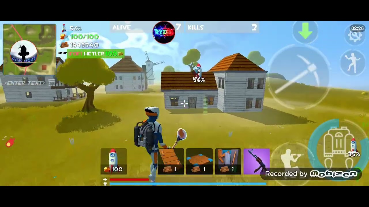 Playing with hetler in rocket royale epic win