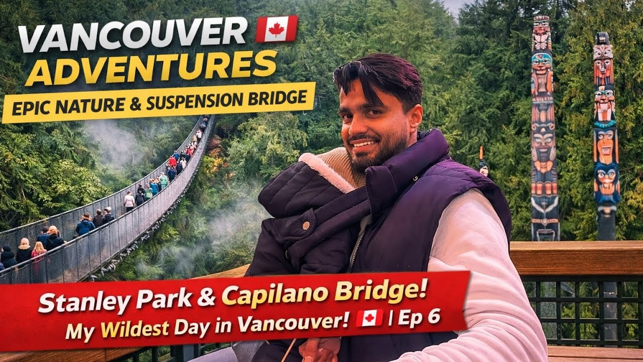 I Wasn’t Ready for This Vancouver Adventure 😳 | Suspension Bridge Shock!
