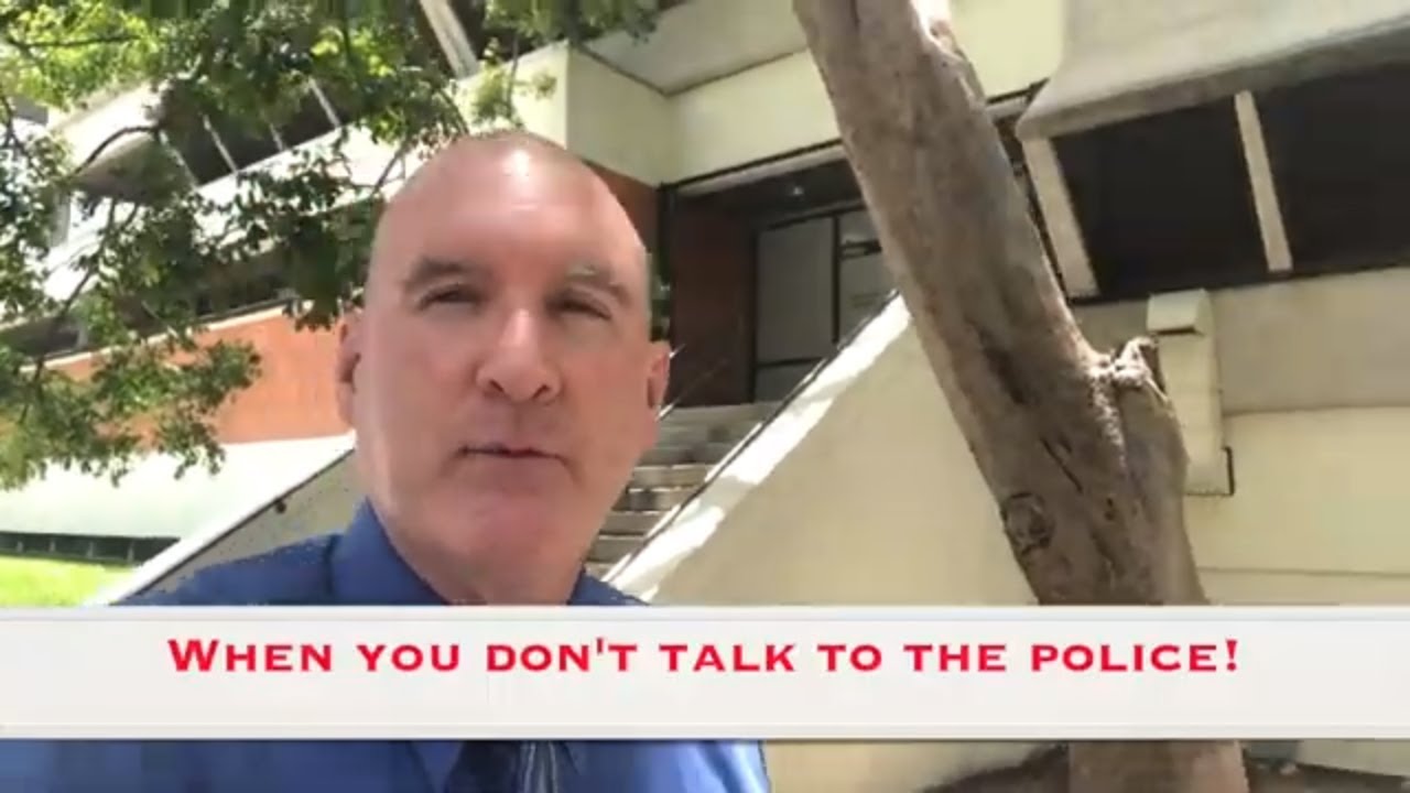 When you dont talk to the police, good things can happen!
