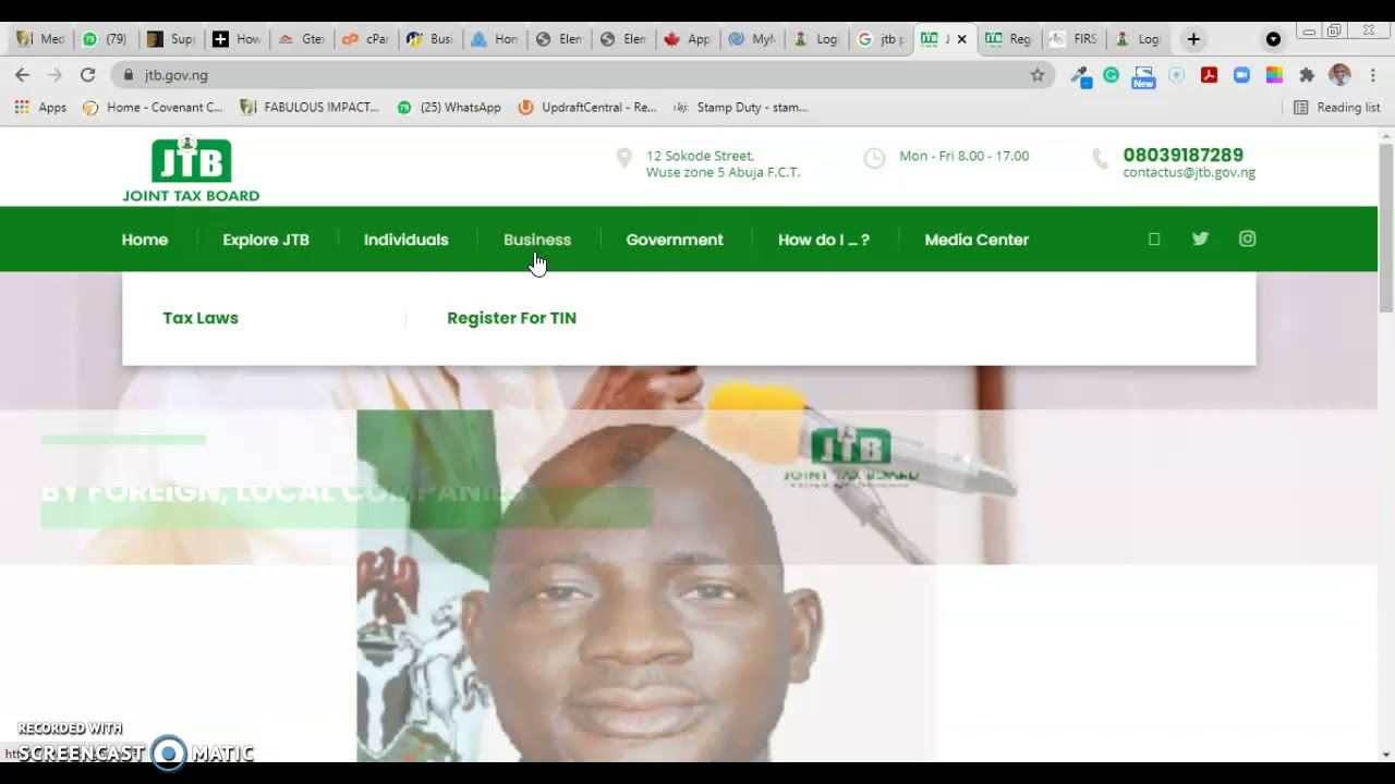 HOW TO APPLY FOR JTB TIN | DIFFERENCE BETWEEN JTB AND FIRS TIN - VAT APPLICATION
