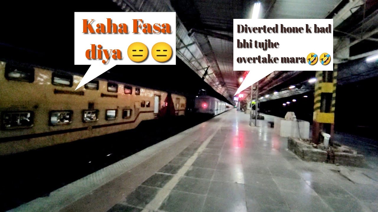 😱Rarest- Route Diverted Trains through Western Railway -CSMT RAJDHANI+CSMT DURONTO - INDIAN RAILWAYS