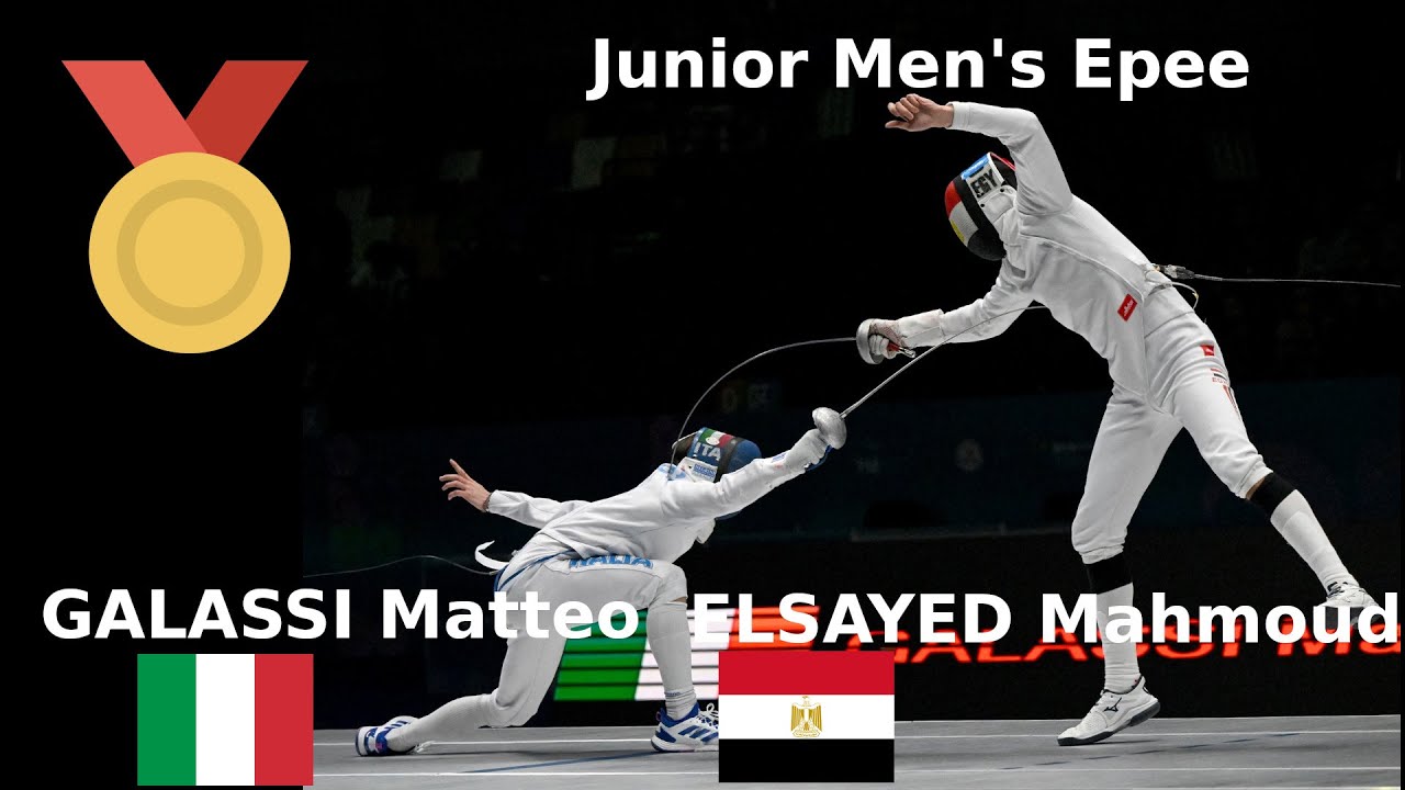 Junior Worlds 2025, Wuxi — Men's Épée — GOLD — GALASSI Matteo vs ELSAYED Mahmoud