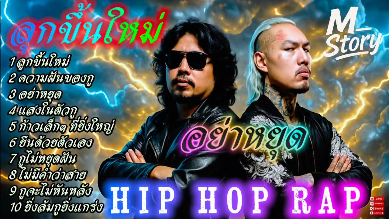ลุกขึ้นใหม่ - อย่าหยุด👊👊✌💯เพลงแร๊ป🔥 #raphiphop #rap #hiphop #แร็ปไต้ดิน #rap2025 #trap