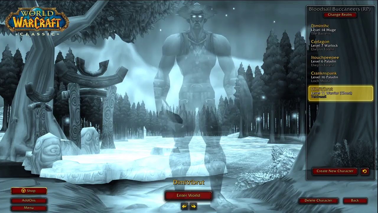 Classic WoW PERMADEATH (NE Warrior/Priest)