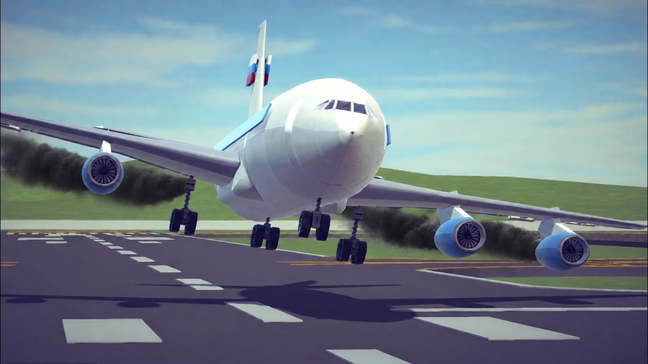 Airplane Crashes, Midair Collisions & Emergency Landings #1 | Besiege