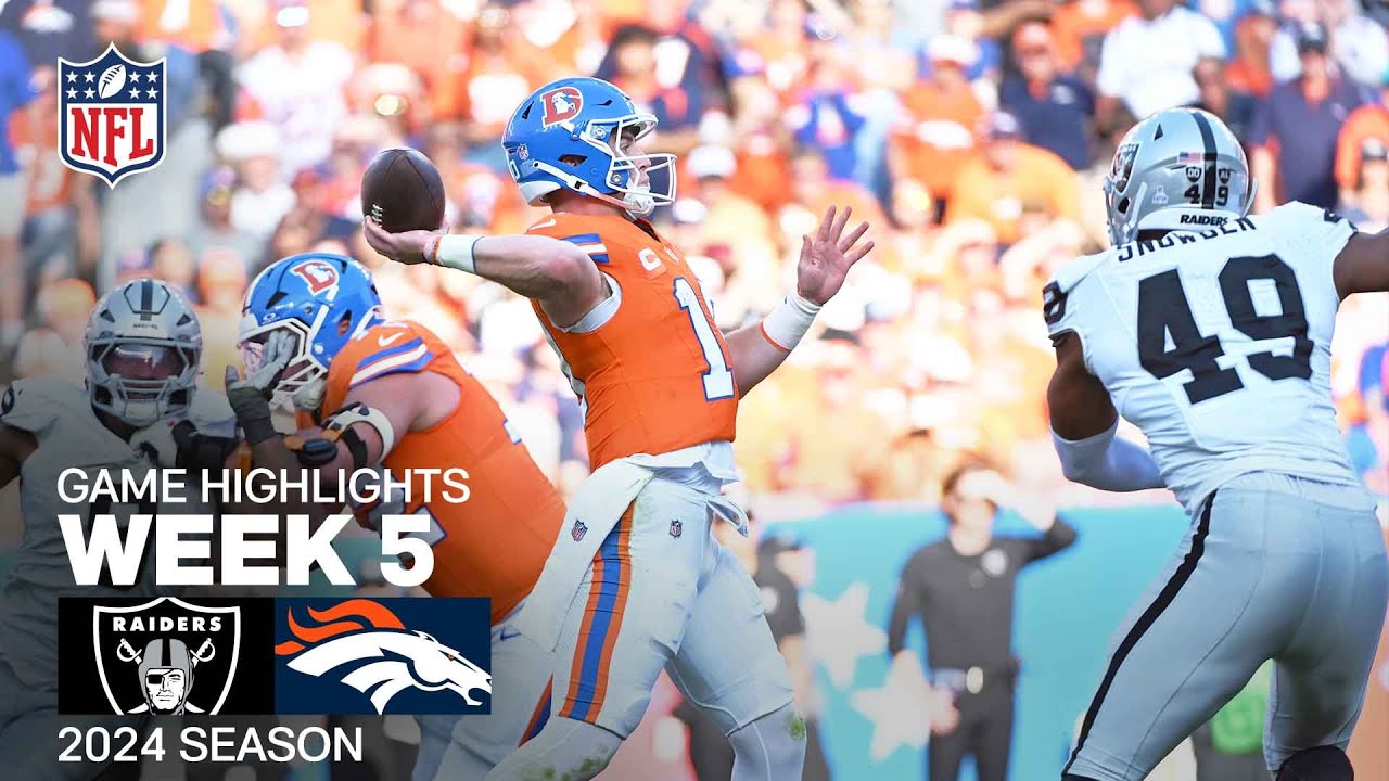 Las Vegas Raiders vs. Denver Broncos | 2024 Week 5 Game Highlights