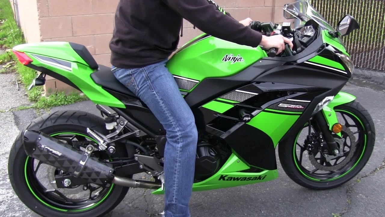 2013 Kawasaki NINJA 300 and Two Brothers exhaust - Drive by sound test