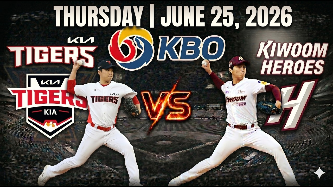 Kia Tigers @ Kiwoom Heros 6/25/26 - KBO Baseball Predictions - KBO FREE PICKS